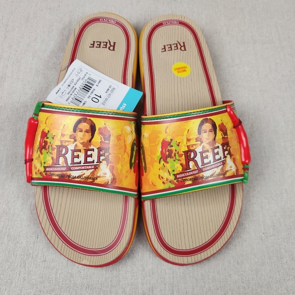 Reef Mens Hot Sauce Caliente Men's Sz 10 - Picture 1 of 7